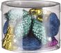 House of Seasons Edelman Bv 14x stuks glazen kersthangers dennenappels 9 cm kerstornamenten