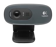 Logitech C270 HD Webcam - 3MP - 720p - Black/Grey