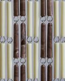 Vliegengordijnen Expert Vliegengordijnexpert B.V. Vliegengordijn Hulzen, 100 x 240 cm, Kant en Klaar, Crème-Bruin gevlamd