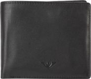 VOi Soft Nick Wallet Billfold Leather Black 6 Cards 5 Compartments Men