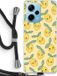 Case Company® - Xiaomi Redmi Note 12 Pro+ Case with Cord - Lemons - Black Cord - Back Cover