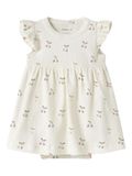 NAME IT Jurk 'NBFFICHERRY' geel / groen / rosa / wit