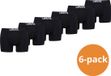 Levi's Boxershorts Heren - 6-pack Solid Organic Cotton Black - Maat XL