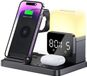OEM Apple Oplaadstation voor Apple-apparaten, 6-in-1, met wekker en lamp