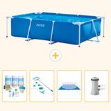 Intex Rechthoekig Frame Zwembad - 300 x 200 x 75 cm - Blauw
