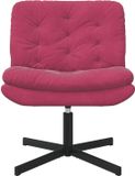 vidaXL Draaibare relaxstoel wijnrood fluweel 63 x 75 x 76 cm