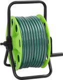 vidaXL Slanghaspel met slangkoppelset 0,75" 20 m vrijstaand PVC groen