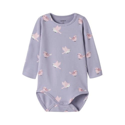 NAME IT BABY romper met print - lila