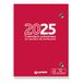 Grafoplás Taco Bureaukalender 2025, 8,3 x 11 cm, zijaanzicht, besturingskalender, papier 70 g, FSC-gecertificeerd, perfect kantoormateriaal voor het bureau
