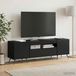 Maison Exclusive - meuble TV LED, noir, en panneaux de particules