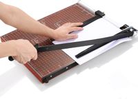 Nictemaw Papiersnijder A3 Professioneel Houten Frame Ergonomische Handgreep 55 cm