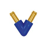 Riegler VPK-400 V-slangverbindingsstukken, voor slang LW 4 mm, temperatuurbereik -10 °C tot 60 °C, messing en POM
