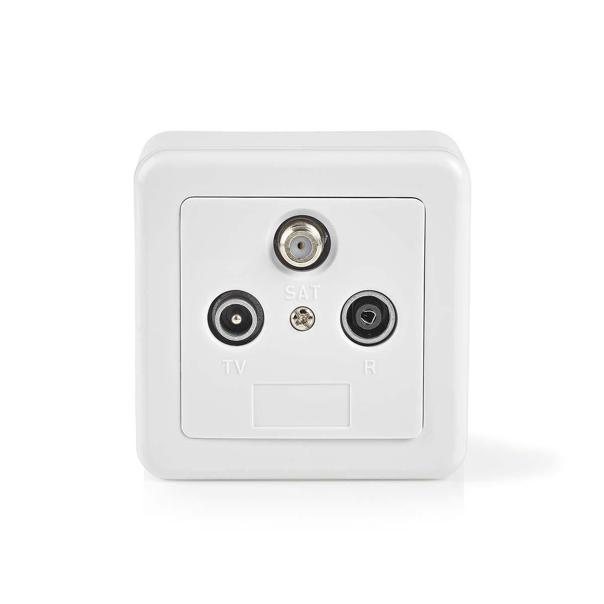Nedis SWBX100WT - Satellietantenneaccessoire - Wit, Zilver