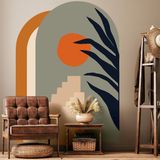 Ambiance Sticker Vooraf gelijmd vliesbehang met gigantische muurschilderingen - DESERT ARK - 127x90cm
