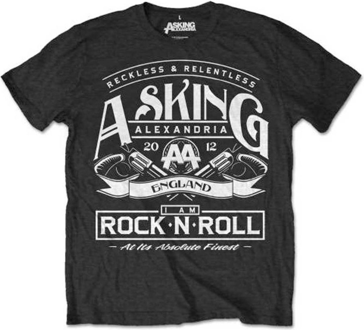 Rocks-Off Asking Alexandria Heren Tshirt -M- Rock 'N Roll Zwart