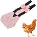 Shenzhen Haorui Industrial Technology Co., Ltd. Couche de poulet respirante et étanche en nylon - Bande élastique - Taille L - Flamant rose