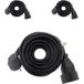 Zenitech Lot De 3 Prolongateurs 16a 2p+t Ho5vv-f 3g1,5mm² - Noir 5m