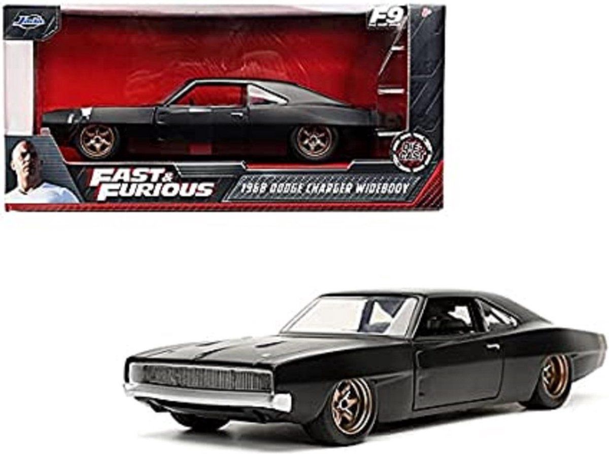 JADA Dodge Charger Widebody 1968 "Fast & Furious 9" Dom's Zwart 1:24