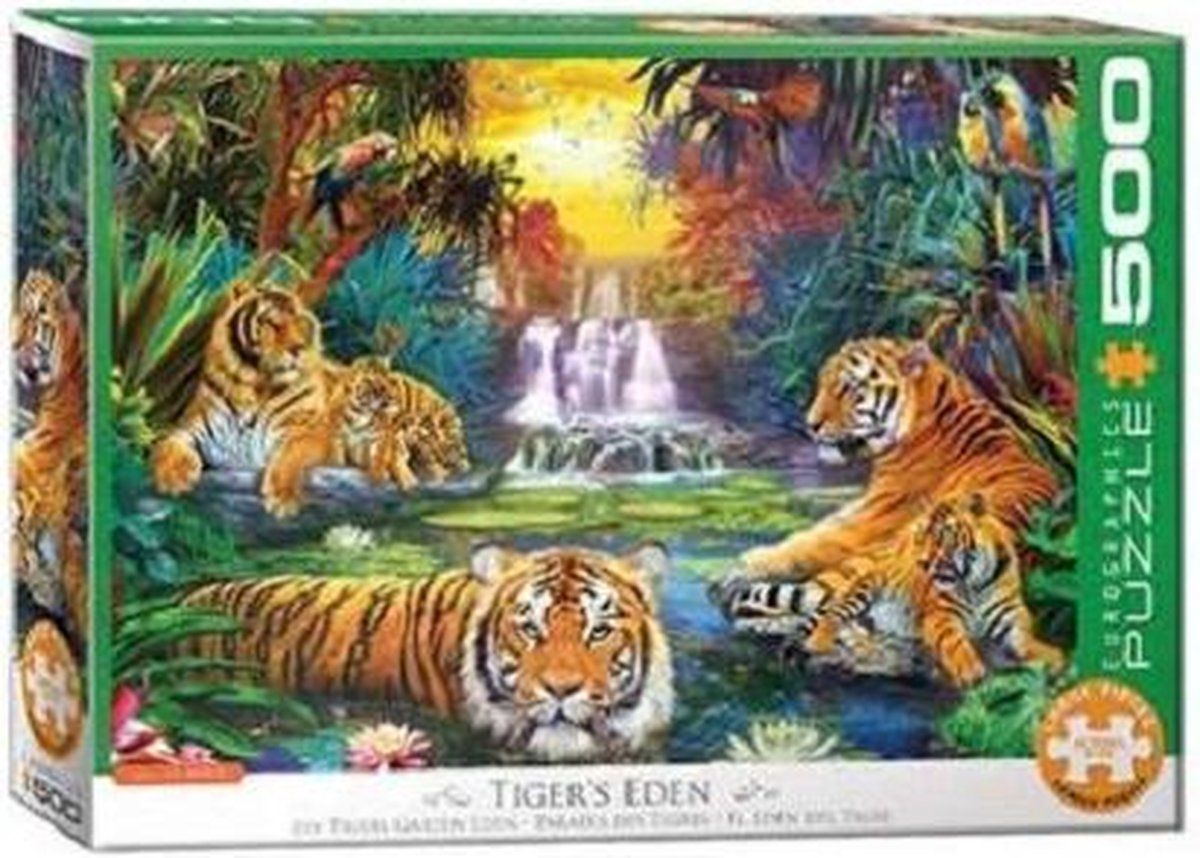 Eurographics Tigers Eden - Puzzel - 500 stukjes
