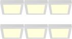 BES LED LED Paneel Slim Opbouw 24W Warm Wit 3000K Vierkant Wit 272x272mm