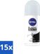 Nivea Black & White Invisible Fresh Deodorant Roller - 15 x 50 ml