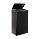 WELL HOME Intelligente vuilnisemmer zonder poten met automatisch openen of handcontact, 50 l, hoogte: 67,5 x 35,5 x 26 cm, zwart
