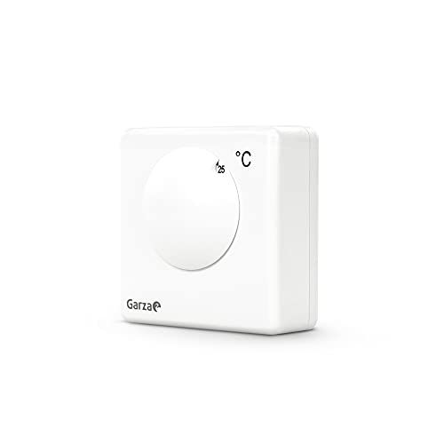 Garza - Reiher Power – thermostaat analoog met banden handmatige aansluiting, 3 aders, wit