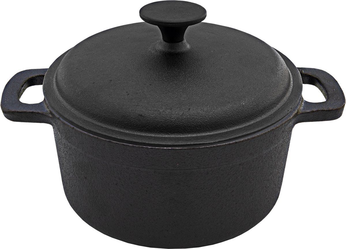 Cast Iron Braadpan Ø24 cm - Zwart - Gietijzer