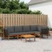 vidaXL - 6 - st - Massief - acaciahout - & - touw - Naturel