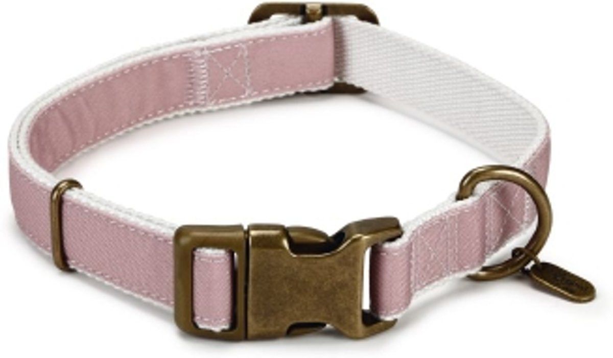 Designed by Lotte DBL - Nylon halsband Virante, lichtroze 48-70 x 25 cm