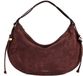 Coccinelle Leren schoudertas Thess Handbag Suede Le. / Grained Le. Berry / Berry donkerpaars