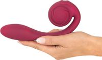 Rosenrot Buigbare Spot-On Vibrator Rood