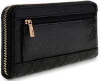 Guess Isemay Portemonnee Dames - Ritsportemonnee - Imitatieleer - Zwart