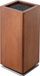 Bloc de couteaux - Porte-couteaux magnétique - Pivotant à 360°, avec porte-brosse, sans couteaux, 11x11x24,6 cm - Marron