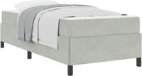vidaXL Bedframe Lichtgrijs 80 x 200 cm Stof