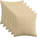 vidaXL Kussensloop 6 st ALMELO Grijs Groen 30 x 30 cm corduroy