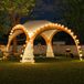 DomeShelter LED-evenemententent 3,6 x 3,6m, oranje