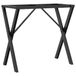 Pieds de table à manger X-frame 80x40x73 cm acier