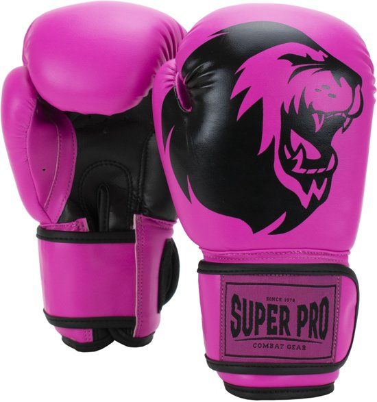 Super Pro Talent Bokshandschoenen Roze/Zwart 4oz