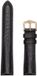 Hirsch Hirsh Horlogeband - Cameldgrain Zwart - Leer - 10mm