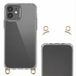 Selencia Hoesje met Afneembare Haakjes voor Koord - Geschikt voor Apple iPhone 12 Pro / 12