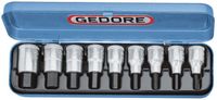 Gedore Jeu de douilles 6 pans 1/2 5-17mm
