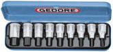 Gedore Jeu de douilles 6 pans 1/2 5-17mm