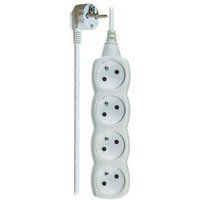 Emos 1902040500, Basis, Wit, 4 AC-uitgang(en), 5 m