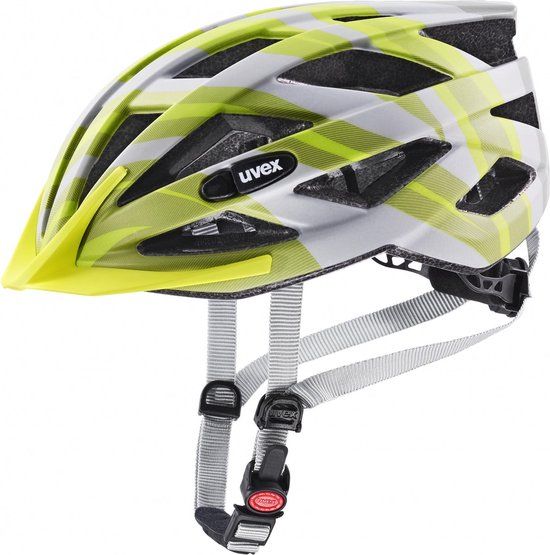 uvex Air Wing CC Fietshelm Grey/Lime Mat - Unisex - maat 56-60