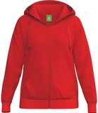 Erima TS Sweatjack met Capuchon Dames - Rood | Maat: 46