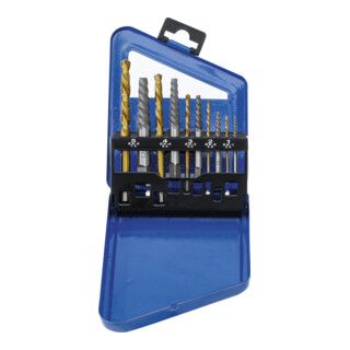 BGS Schroefafzuiging en linkse boren set - HSS titaan-genitreerd - 2 - 7,5 mm - 10 dlg.