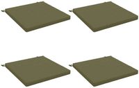 vidaXL - 4-Piece - Zitkussens - SOEST - 4 - st - 100% - Polyester - Olijfgroen