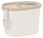 Merkloos Kattenbak Wit/beige - Met boveningang - Deksel met ventilatiegaten - 52 x 37,5 cm