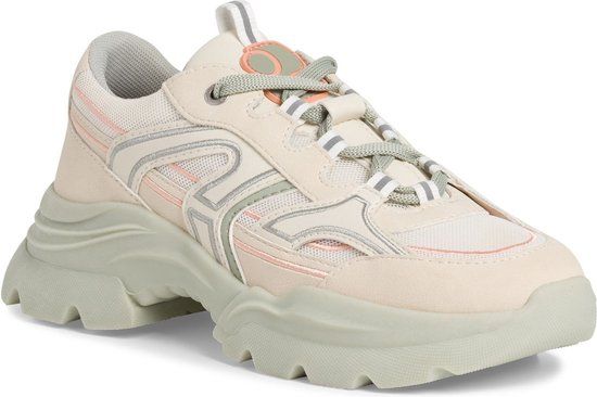 s.Oliver Dames Sneaker 5-5-23621-30 - Beige - Maat 40 EU